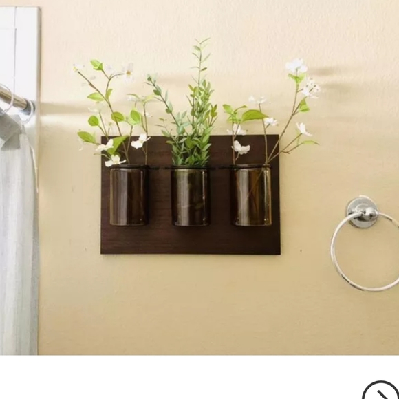 15" x 10" Medium Warm Wooden Plaque with Metal Mason Jars Brown - Picture 7 of 15